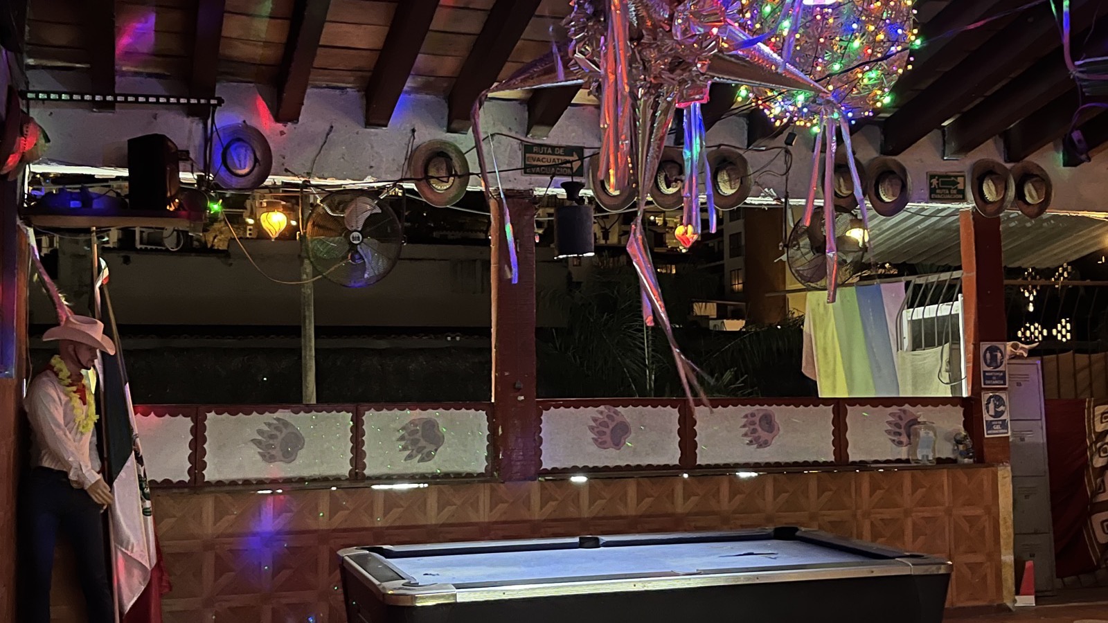 A bar at night in Puerto Vallarta
