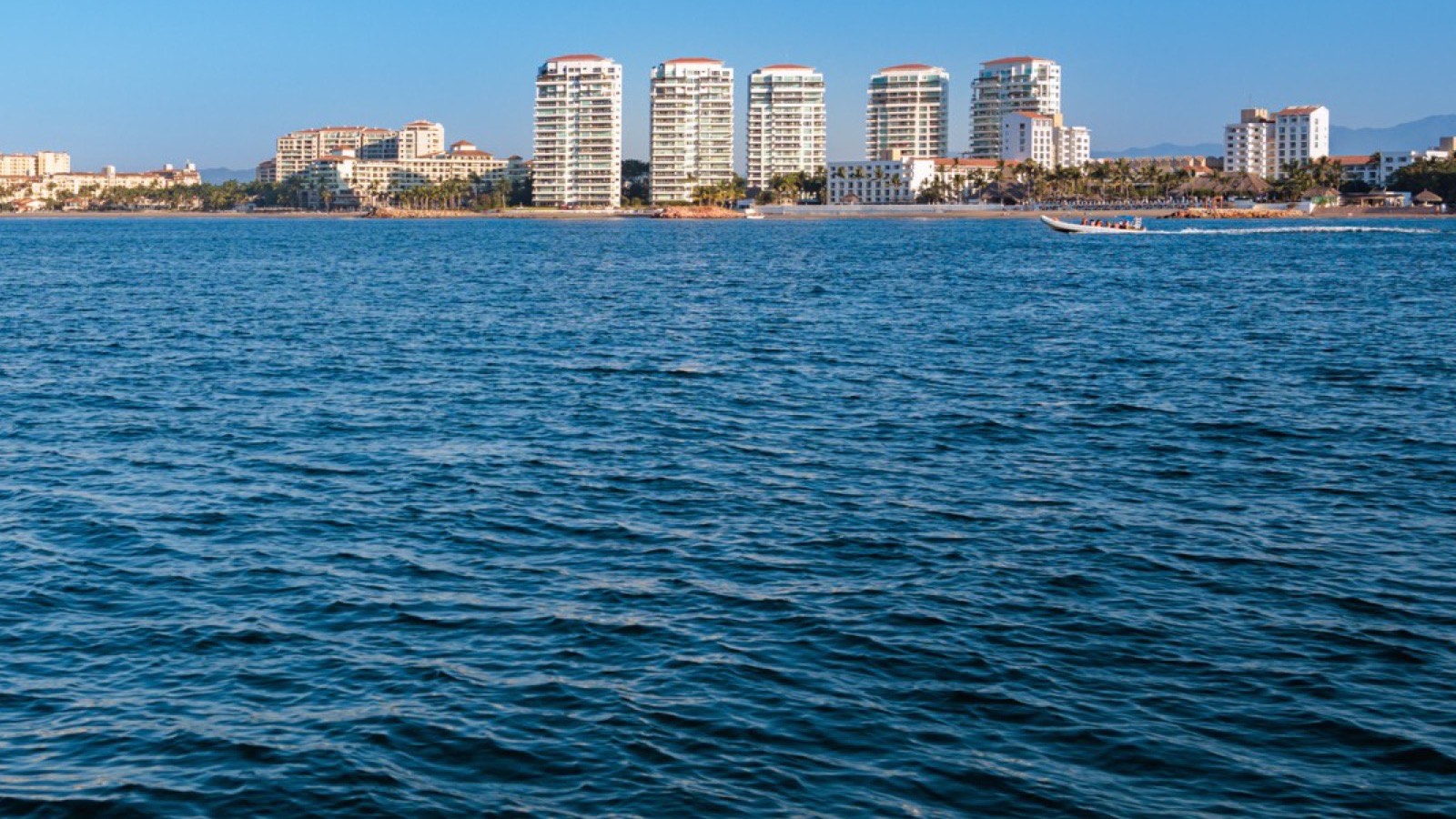 View of the coast of Puerto Vallarta