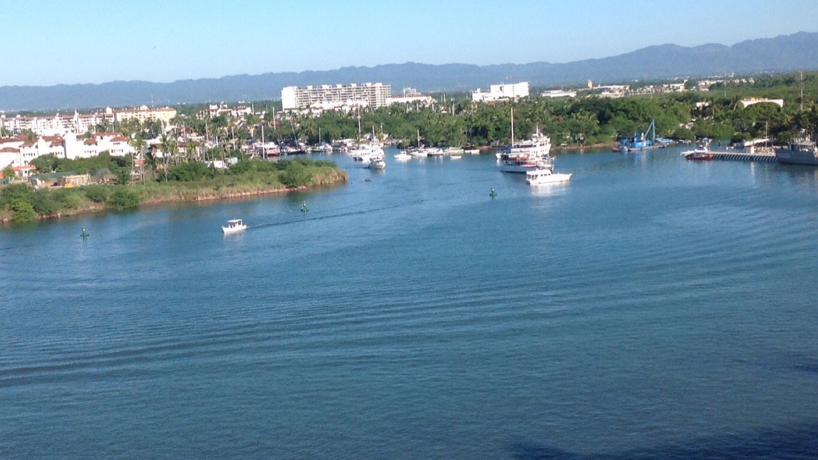 Puerto Vallarta seen from a cruise ship