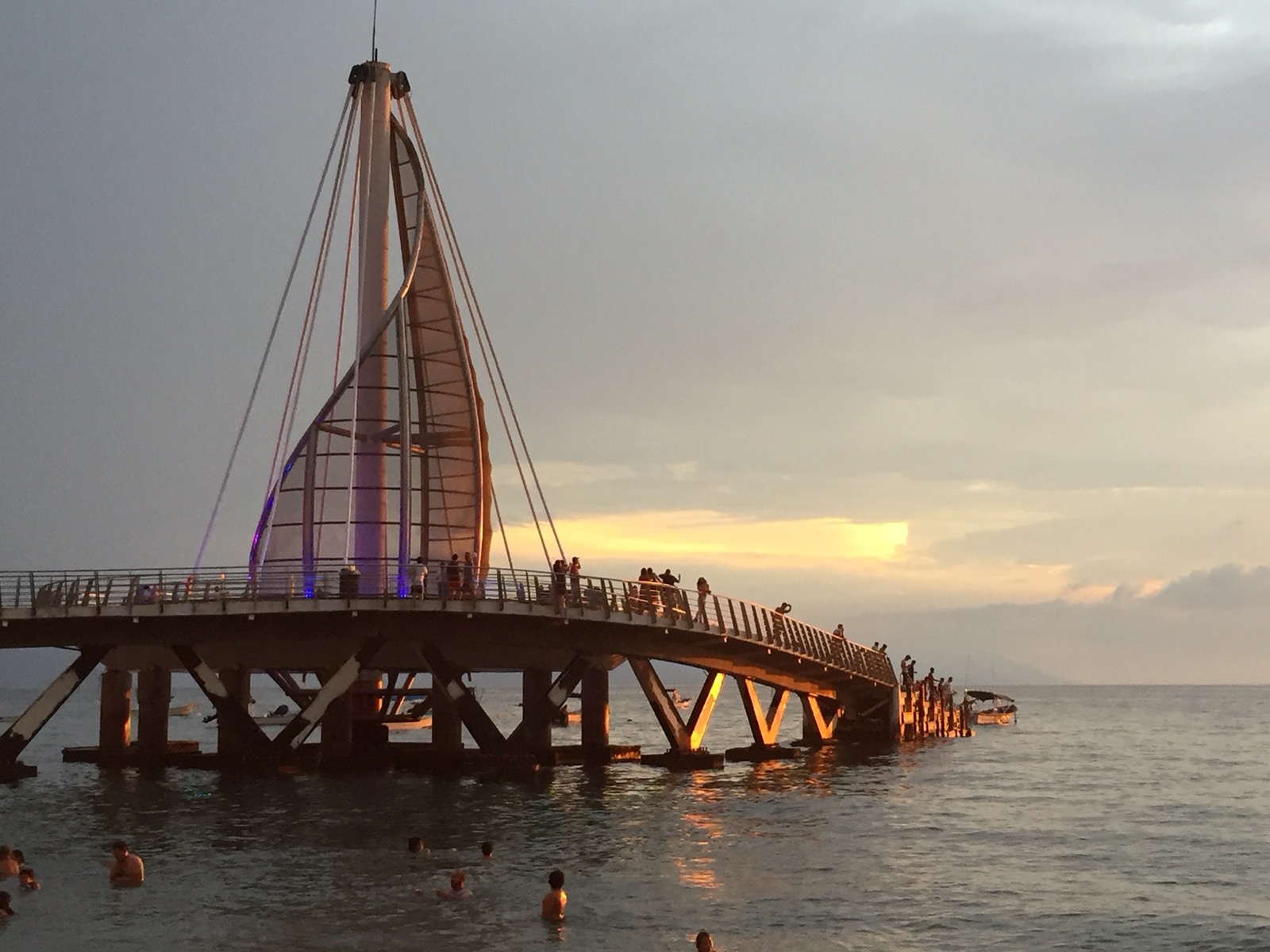 The Los Muertos pier at sunset